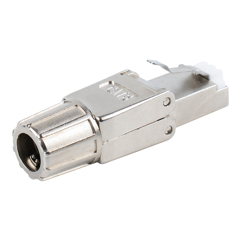 Cat8 afgeschermde gereedschapsloze RJ45-connector RJ-G40S-1-C8