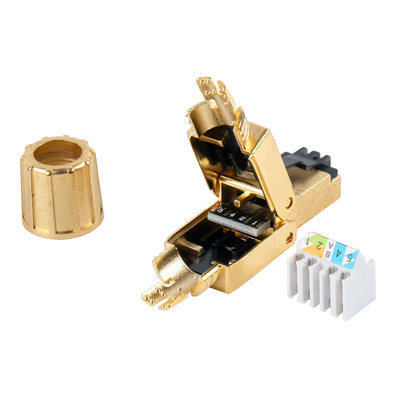 Cat8 afgeschermde gereedschapsloze RJ45-connector RJ-G40S-1-C8 Cat8 afgeschermde gereedschapsloze RJ45-connector RJ-G40S-1-C8
