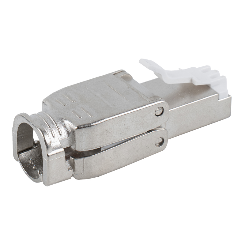 Cat6A afgeschermde, neerklapbare RJ45-connector zonder gereedschap RJ-602S-1-C6A