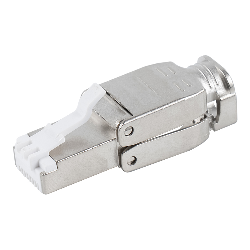 Cat6A afgeschermde metalen gesp RJ45-connector zonder gereedschap RJ-602S-2-C6A