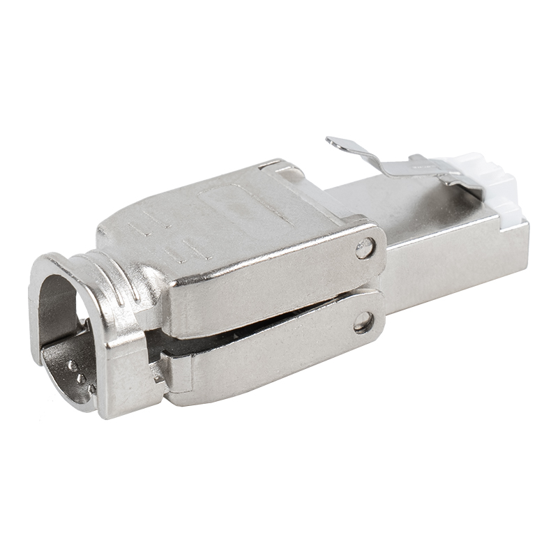 Cat6A afgeschermde metalen gesp RJ45-connector zonder gereedschap RJ-602S-2-C6A Cat6A afgeschermde metalen gesp RJ45-connector zonder gereedschap RJ-602S-2-C6A