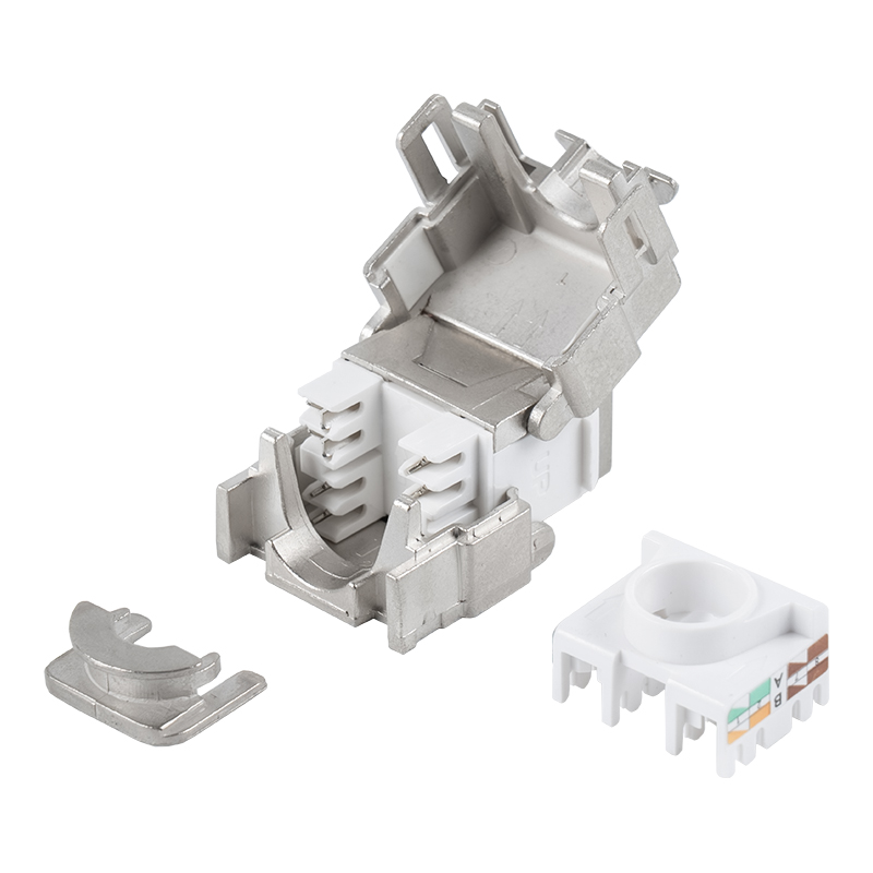 180 graden afgeschermde gereedschapsloze keystone-aansluiting (met slot) SM-2335BSH8C6A 180 graden afgeschermde gereedschapsloze keystone-aansluiting (met slot) SM-2335BSH8C6A