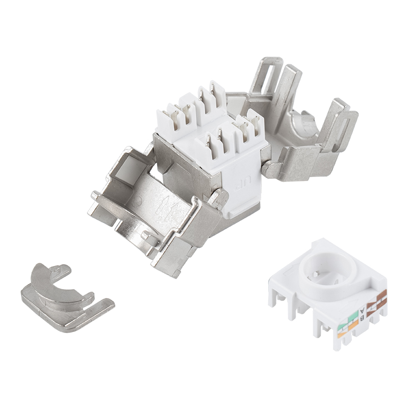 180 graden afgeschermde gereedschapsloze keystone-aansluiting (met slot) SM-2335BSH8C6A 180 graden afgeschermde gereedschapsloze keystone-aansluiting (met slot) SM-2335BSH8C6A
