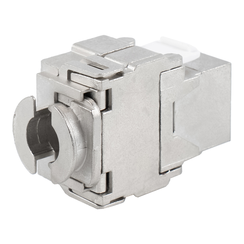 180 graden afgeschermde gereedschapsloze keystone-aansluiting (met slot) SM-2335BSH8C6A 180 graden afgeschermde gereedschapsloze keystone-aansluiting (met slot) SM-2335BSH8C6A