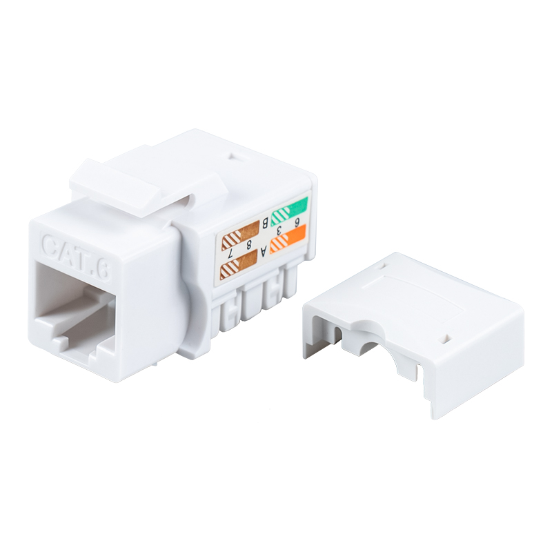 Cat6 niet-afgeschermde 90° modulaire aansluiting SM-2053H8C6