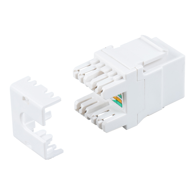 Cat6 niet-afgeschermde 180° modulaire aansluiting (met sluiter) SM-2064CD8C6 Cat6 niet-afgeschermde 180° modulaire aansluiting (met sluiter) SM-2064CD8C6