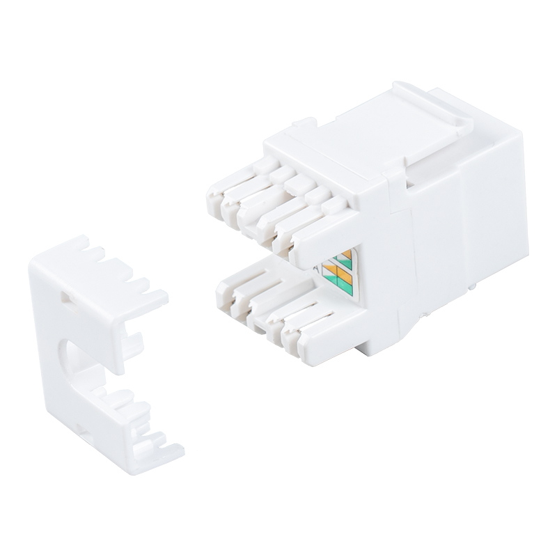 Cat6 niet-afgeschermde 180° modulaire aansluiting (met sluiter) SM-2064CD8C6 Cat6 niet-afgeschermde 180° modulaire aansluiting (met sluiter) SM-2064CD8C6