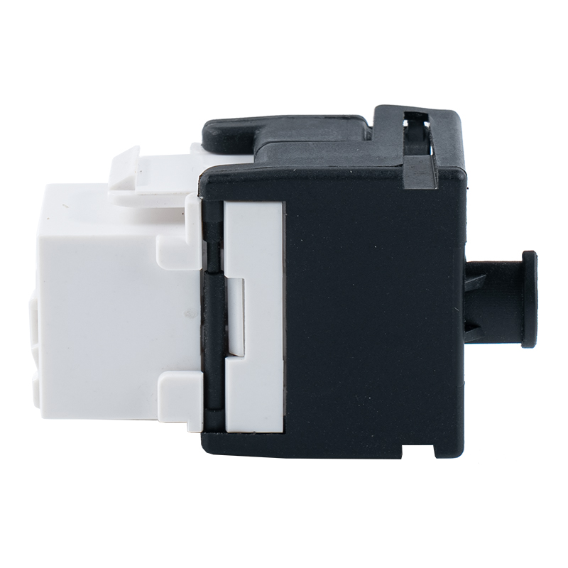 C6A Niet-afgeschermde 180° tolloze keystone-aansluiting (met kabelhouder en sluiter) SM-2335BCH8C6A C6A Niet-afgeschermde 180° tolloze keystone-aansluiting (met kabelhouder en sluiter) SM-2335BCH8C6A