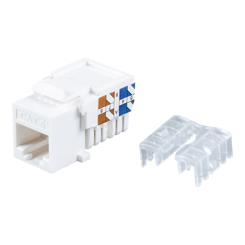 Cat6 niet-afgeschermde 90° keystone-aansluiting SM-2337H8C6