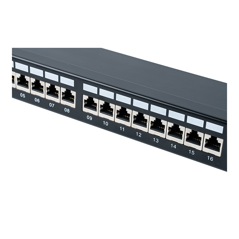 Categorie 6 19-inch 1U afgeschermd 24-poorts patchpaneel SP-3217SK24-C6A Categorie 6 19-inch 1U afgeschermd 24-poorts patchpaneel SP-3217SK24-C6A