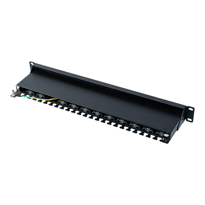 Categorie 6 19-inch 1U afgeschermd 24-poorts patchpaneel SP-3217SK24-C6A Categorie 6 19-inch 1U afgeschermd 24-poorts patchpaneel SP-3217SK24-C6A