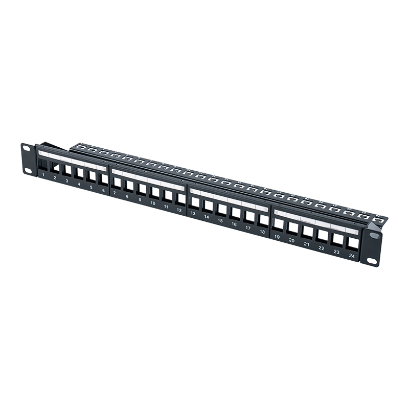 19-inch 1U 24-poorts afgeschermd patchpaneel (met C6-module) SP-3260-24P 19-inch 1U 24-poorts afgeschermd patchpaneel (met C6-module) SP-3260-24P