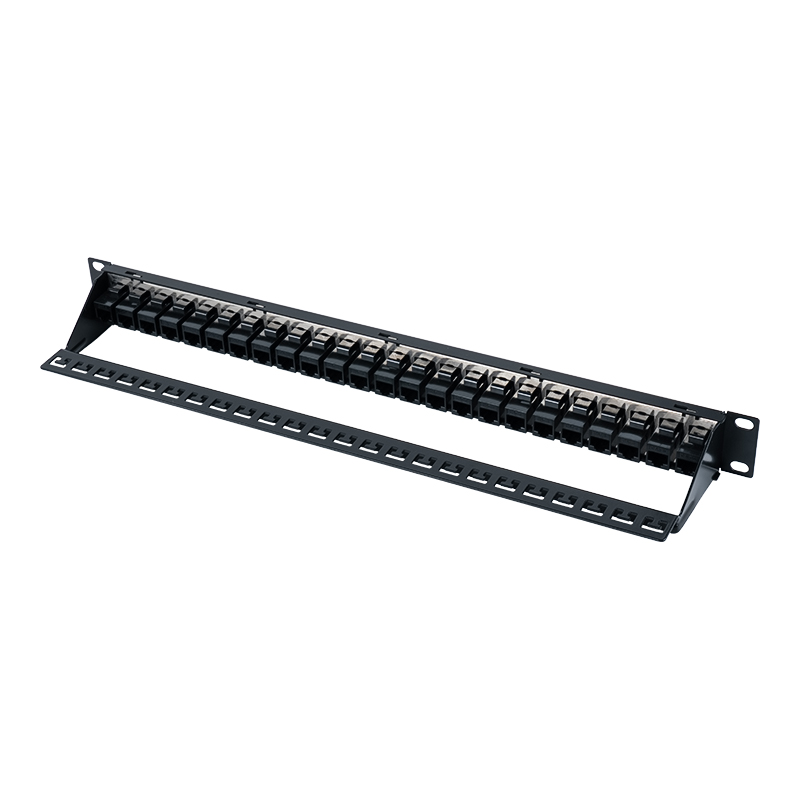 19-inch 1U 24-poorts afgeschermd patchpaneel (met C6-module) SP-3260-24P 19-inch 1U 24-poorts afgeschermd patchpaneel (met C6-module) SP-3260-24P