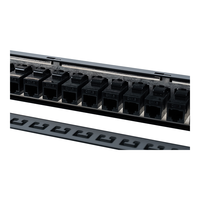 19-inch 1U 24-poorts afgeschermd patchpaneel (met C6-module) SP-3260-24P 19-inch 1U 24-poorts afgeschermd patchpaneel (met C6-module) SP-3260-24P