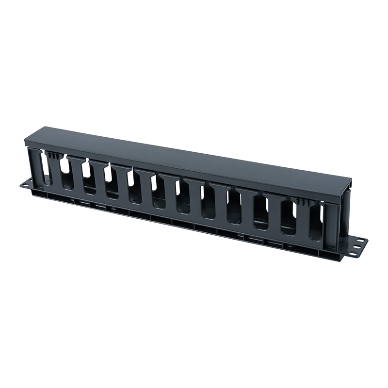 Rechthoekige 19-inch 1U kunststof kabelbeheerstandaard (12 poorten) SP-3667-1U Rechthoekige 19-inch 1U kunststof kabelbeheerstandaard (12 poorten) SP-3667-1U