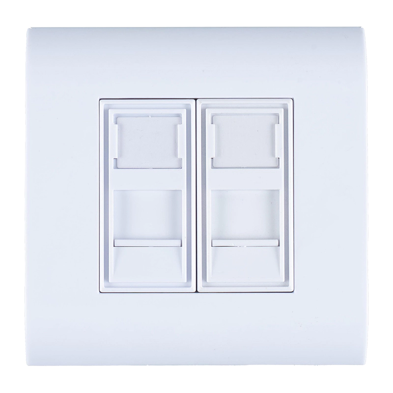 Blinde wandplaat type 80 met 2 openingen SW-4226A SW-4228A