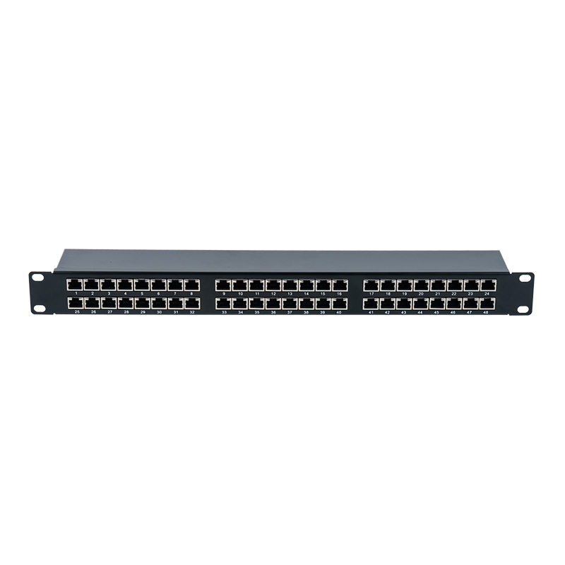 Cat6e 19-inch 1U afgeschermd 48-poorts patchpaneel SP-3262SK48-C6A Cat6e 19-inch 1U afgeschermd 48-poorts patchpaneel SP-3262SK48-C6A