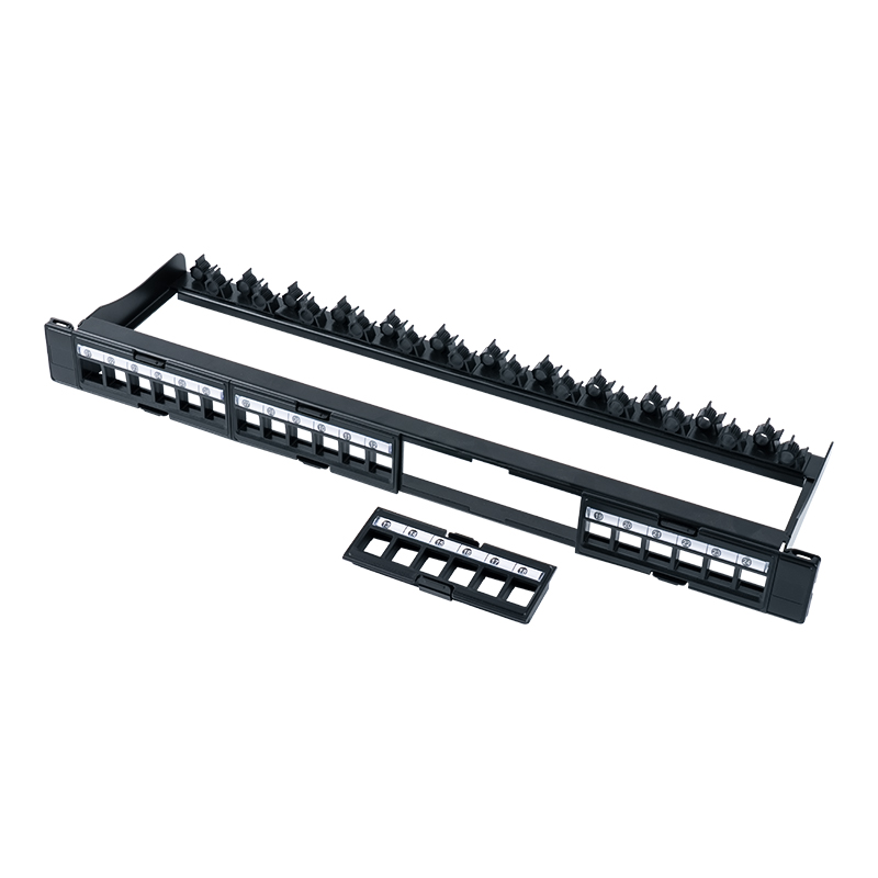 19-inch 1U 24-poorts niet-afgeschermde rackmontage (verwijderbaar venster) SP-3404-24P