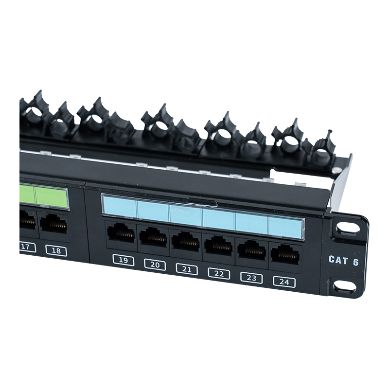 19-inch 1U 24-poorts niet-afgeschermd rack (plastic opklapbaar venster) SP-3405-24P 19-inch 1U 24-poorts niet-afgeschermd rack (plastic opklapbaar venster) SP-3405-24P