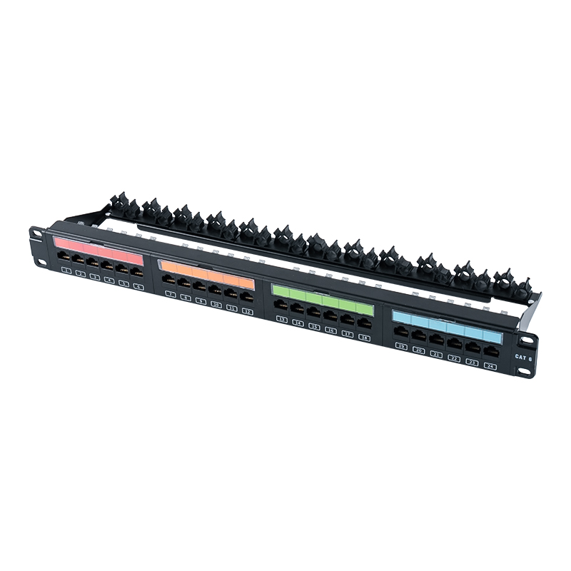 19-inch 1U 24-poorts niet-afgeschermd rack (plastic opklapbaar venster) SP-3405-24P
