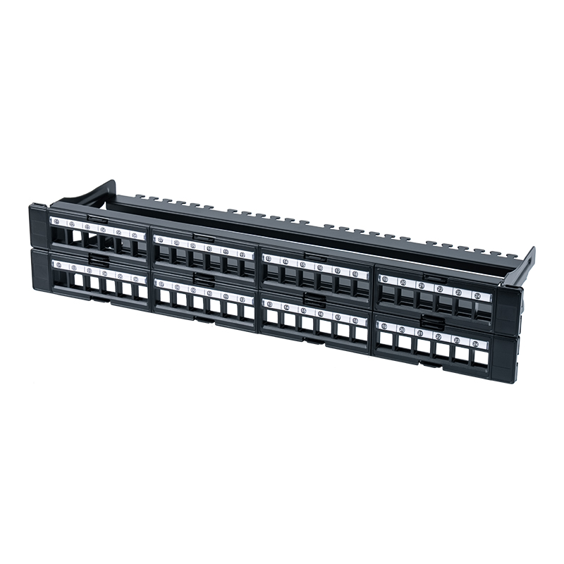 19-inch 1U 48-poorts niet-afgeschermd rack (verwijderbaar venster) SP-3408-48P