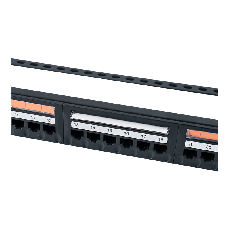 Cat5e 19-inch 1U niet-afgeschermd patchpaneel met 24 poorten (plastic opklapbaar venster) SP-3410D24-C5E Cat5e 19-inch 1U niet-afgeschermd patchpaneel met 24 poorten (plastic opklapbaar venster) SP-3410D24-C5E