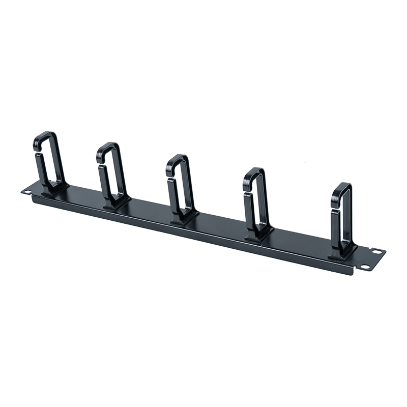 19-inch 1U kunststof kabelbeheerpaneel (met 5 plastic ringen) SP-3801-1U