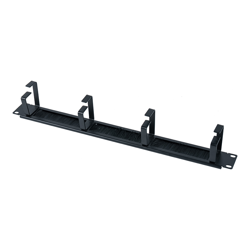 19-inch kunststof kabelbeheerpaneel met 4 ringen (met borstel) SP-3804-1U